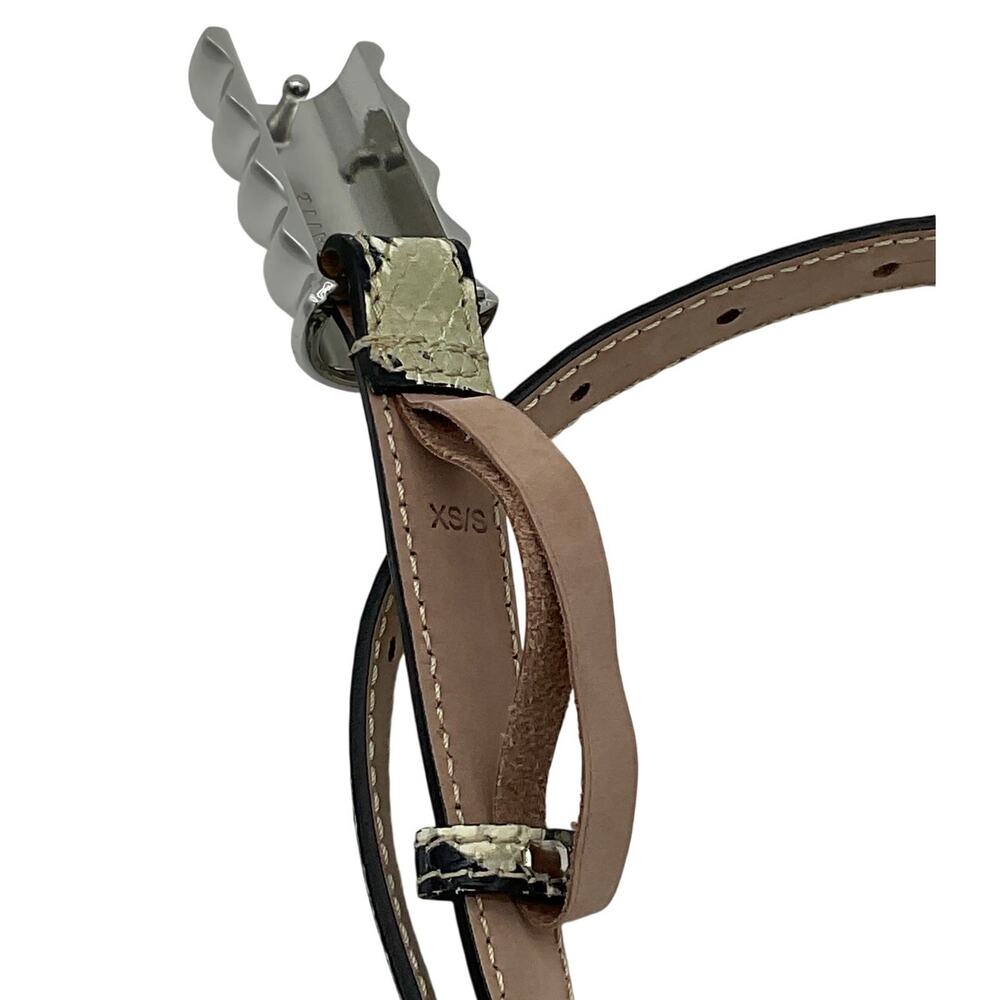Khaite Textured Multicolor Julius Belt Size XS - Picture 4 of 5